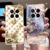Trendy Fashion Erupting Volcano Pattern Phone Case For Vivo X300 Pro Clear TPU Soft Cover Anti-scratch Couple Protective Shell