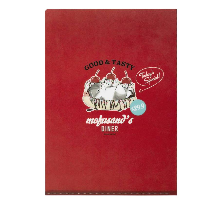 Mofusand Diner Clear File ( Menu ) Japan NEW