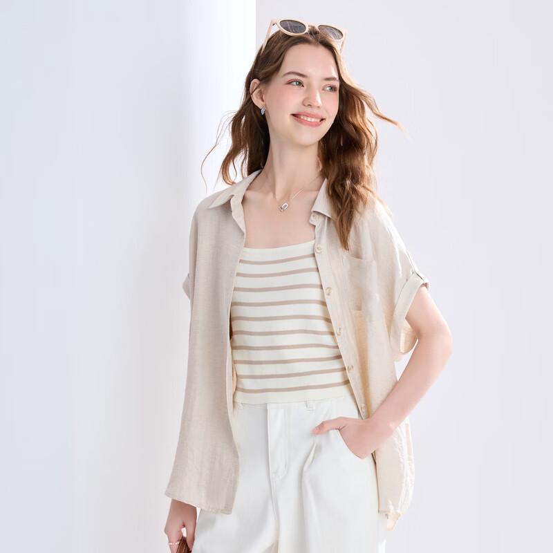 Betu Women's Casual Short Sleeve Shirt