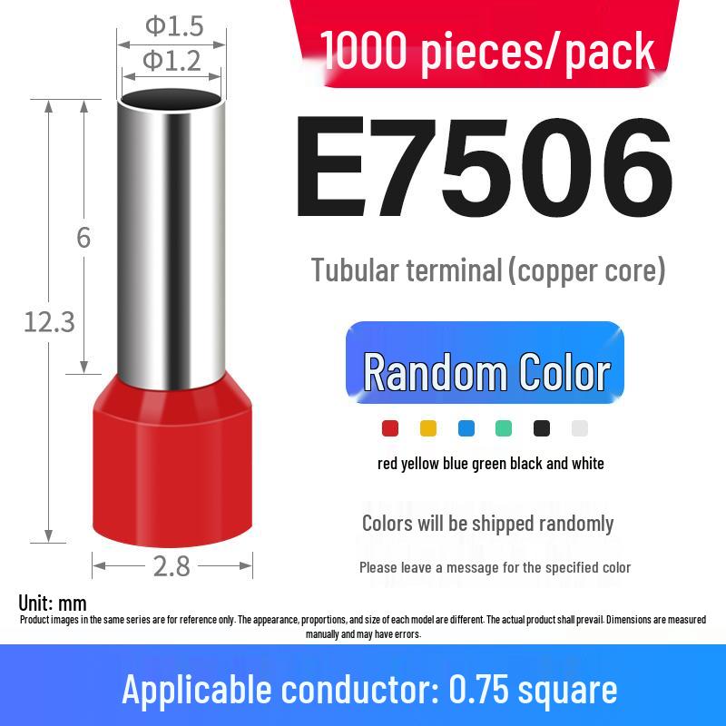 European Pin-Type Pre-Insulated Copper Ferrule Wire Connectors with Crimping Pliers