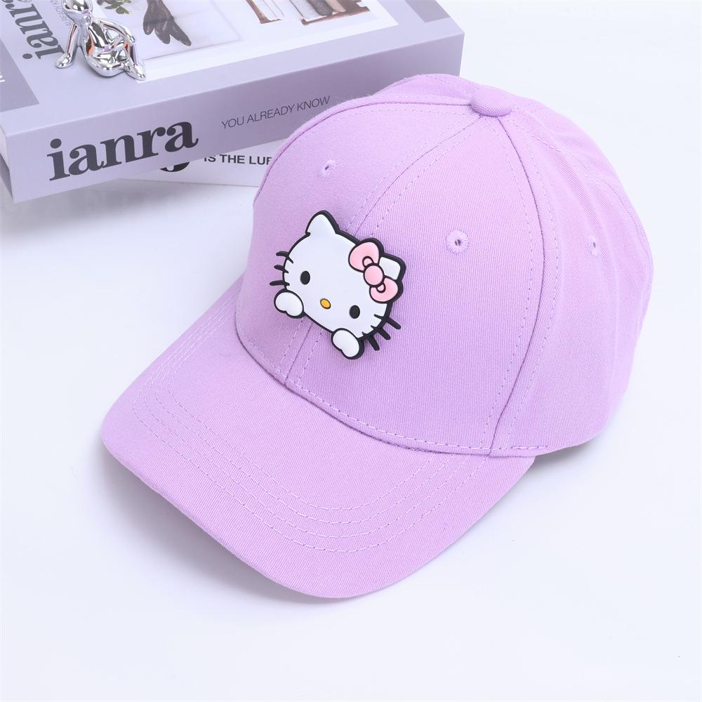 Girls' Spring and Summer Princess Sun Protection Cat Baseball Cap