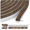 Self-Adhesive Soundproof and Windproof Seal Brush Strip for Sliding Windows and Doors