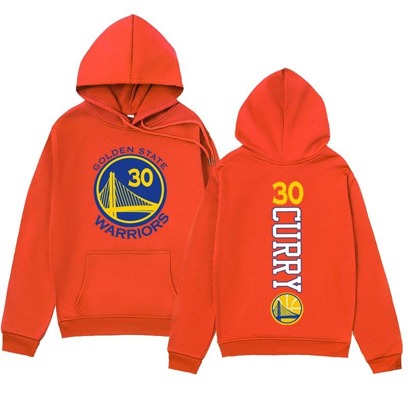 Herbst Winter Golden State Warriors Stephen Curry #30 Bedruckte Hoodies Lässig Warm Sport Langärmelig Herren und Damen Unisex Kapuzensweatshirts