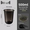 Homeglen Disposable U-Shaped Plastic Cold Beverage Cups with Lids and Straws