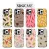 Luxury Withered Cucumber Slices Phone Case for iPhone 17 16 15 14 13 12 11 Air Pro Max Plus Luxury Double-layer Back Cover