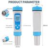 Bluetooth 6 in 1 TDS-Messgerät Digitaler Wassertester EC TDS SALZ SG Temperatur PH-Messgerät Aquarium-Wassertester Poolzubehör
