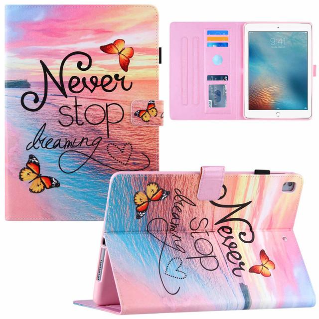 Tablet Case For IPad 9 7 2018 2017 5th 6th Generation Air 2 5 6 Case A1822 A1475 Cute Marble Flower Painted Soft Silicone For IPad 9.7 Case