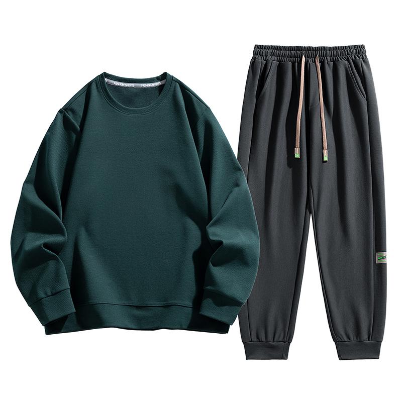 Herbst Pullover Rundhals Lässig Mode Pullover Set Zweiteilig Langes Set