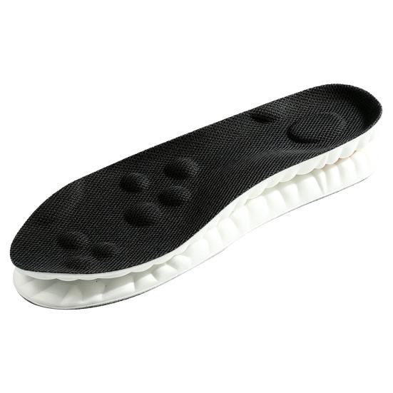 

1 Pair 4D Cloud Breathable Insoles with Arch Support Shock-Absorbing Foot Protection Inserts Non-Slip Anti-foot Deformation Insoles for Sports Work 39-40 чорний