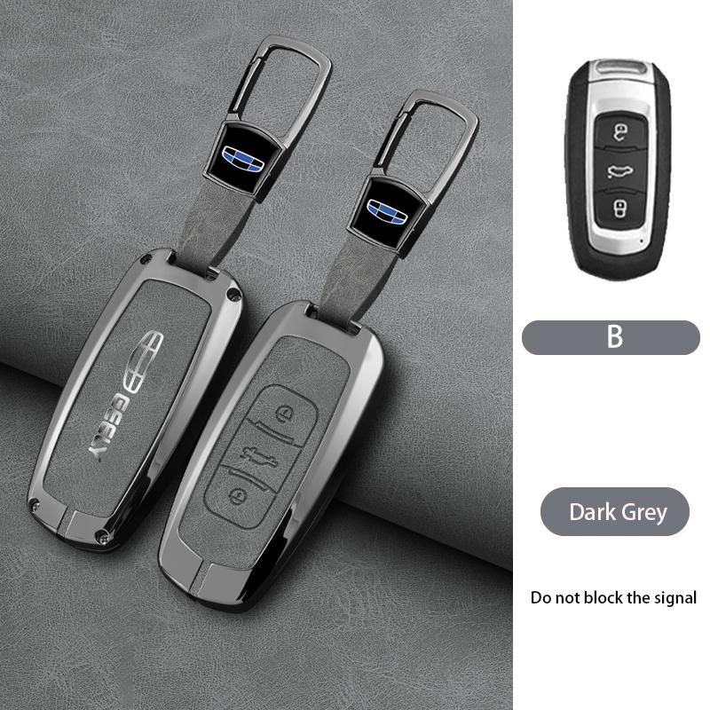 Zinc Alloy Auto Key Fob Cover Case Housing Fit For Geely Emgrand X7 Gs Gx3 Gt Gc9 Ec7 Gc715 Ec718 Englon Sc3 Atlas Pro Keyless Auto Accessories
