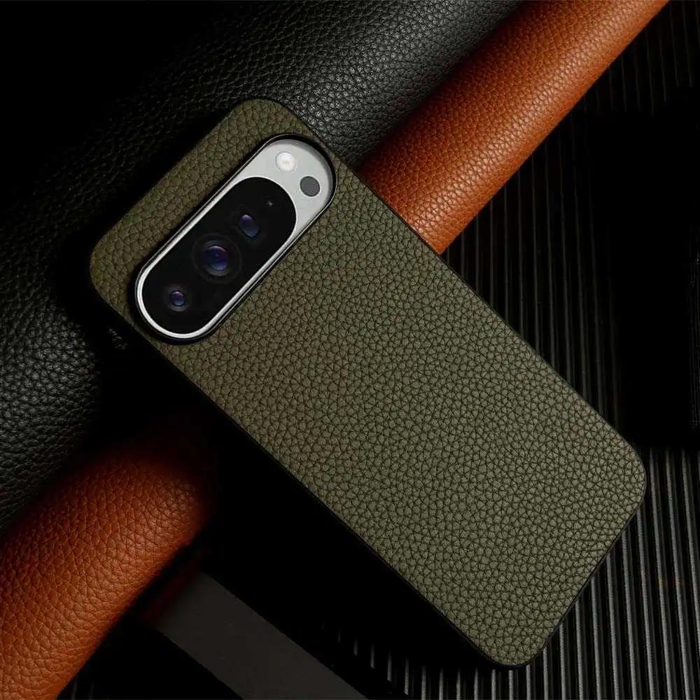 Luxus Pixel 10 Pro Hülle Business Rindsleder Handyhüllen Für Google pixel9pro 7A 8pro Vollschutz Stoßfeste Rückabdeckung