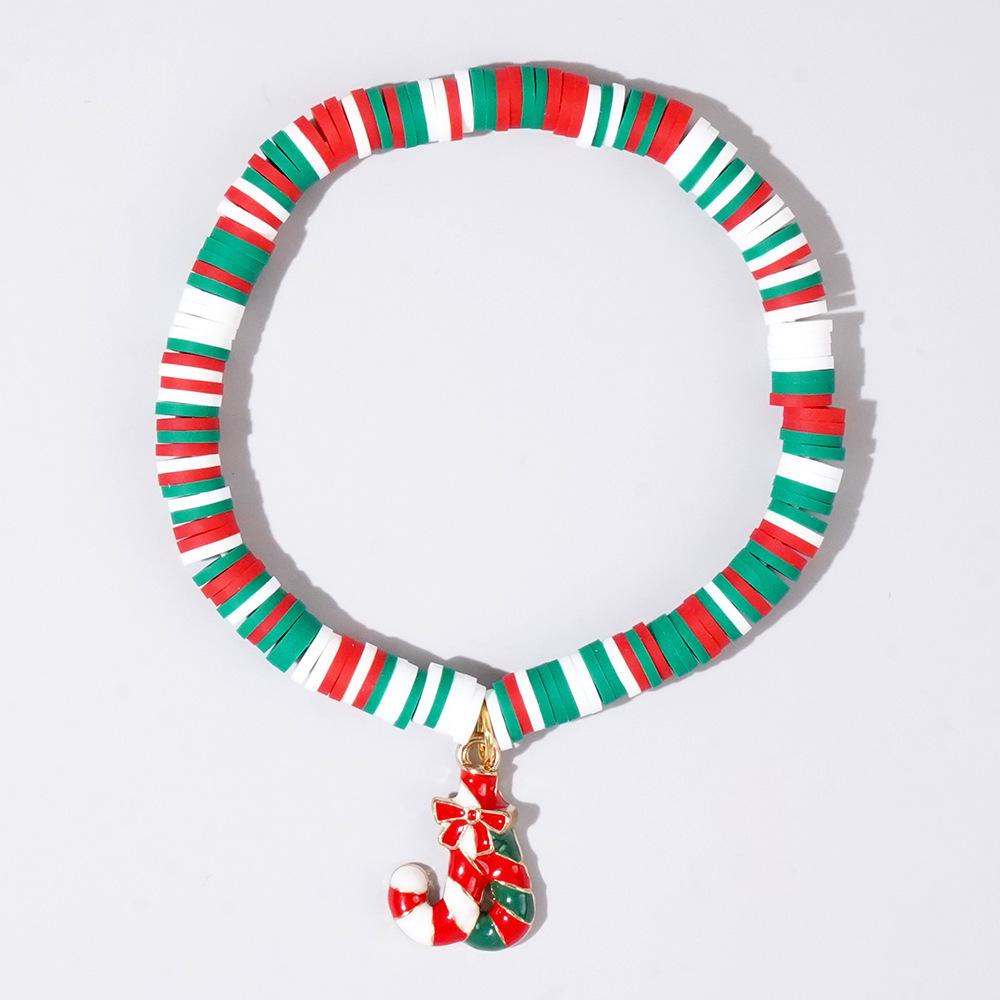 Women's Handmade Colorful Polymer Clay & Copper Bead Bracelet Set - Christmas Gift