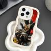 Graffiti Art Welle Rand TPU Handyhülle für iPhone 17 16 15 14 13 12 11 Air Pro Max Plus Bunte Hülle