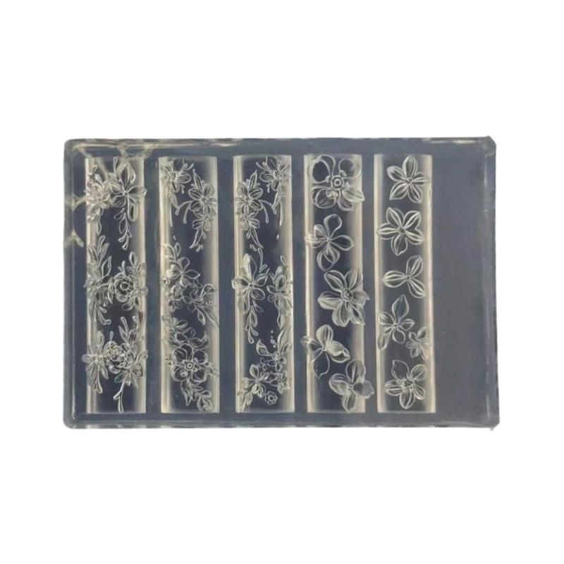 Nail Art Moulds Silicone 3D Template Nail Designing Tool Delicate Shape Silicone Handmade Molds for Manicure Creation