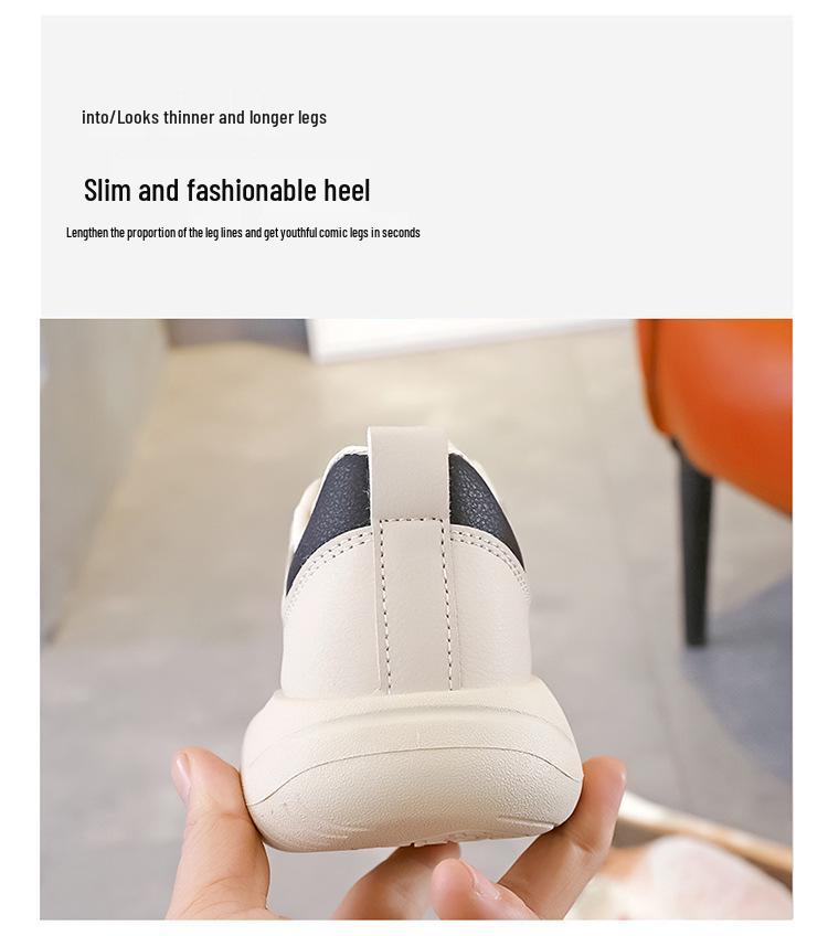 2025 Women's Spring Flat Sneakers: Non-Slip, Versatile, Stylish Little White Shoes - Model 6682