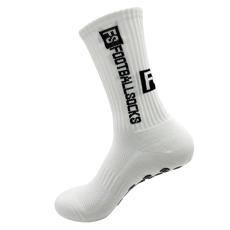 Neue Fußballsocken, mittellange Socken für Herren und Damen, selbstklebende Handtuchsohle, rutschfeste, atmungsaktive Basketballsocken, Laufsocken