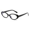 Minimalist Style Women'S Oval Clear Lens Glasses, Full Rim PC Frame Non-Prescription Decorate Eyewear for Office & Daily Use