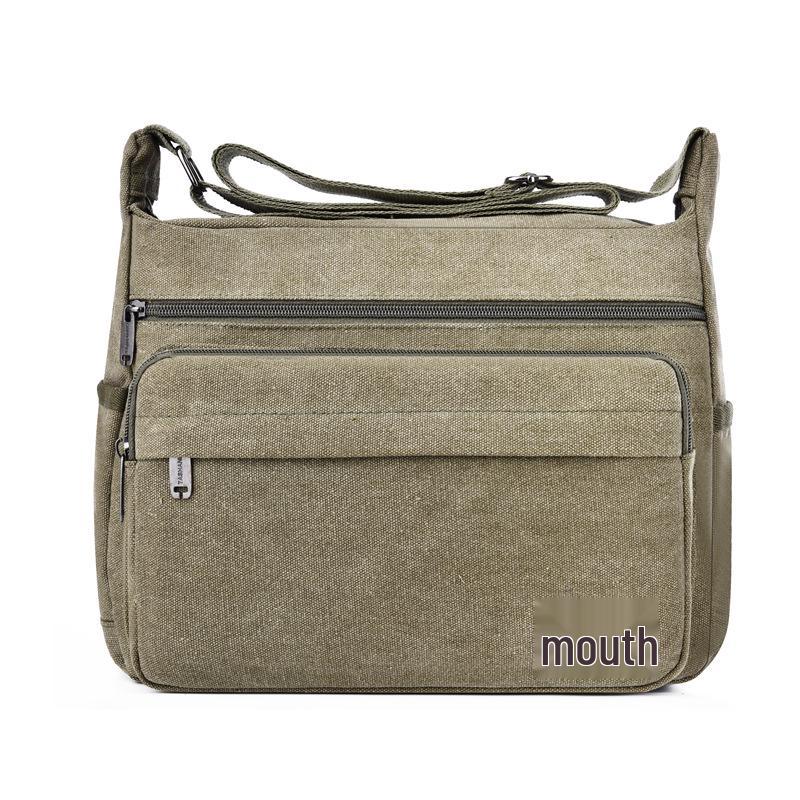 Men's Multifunctional Canvas Crossbody Bag: Versatile Travel & Tool Carrier