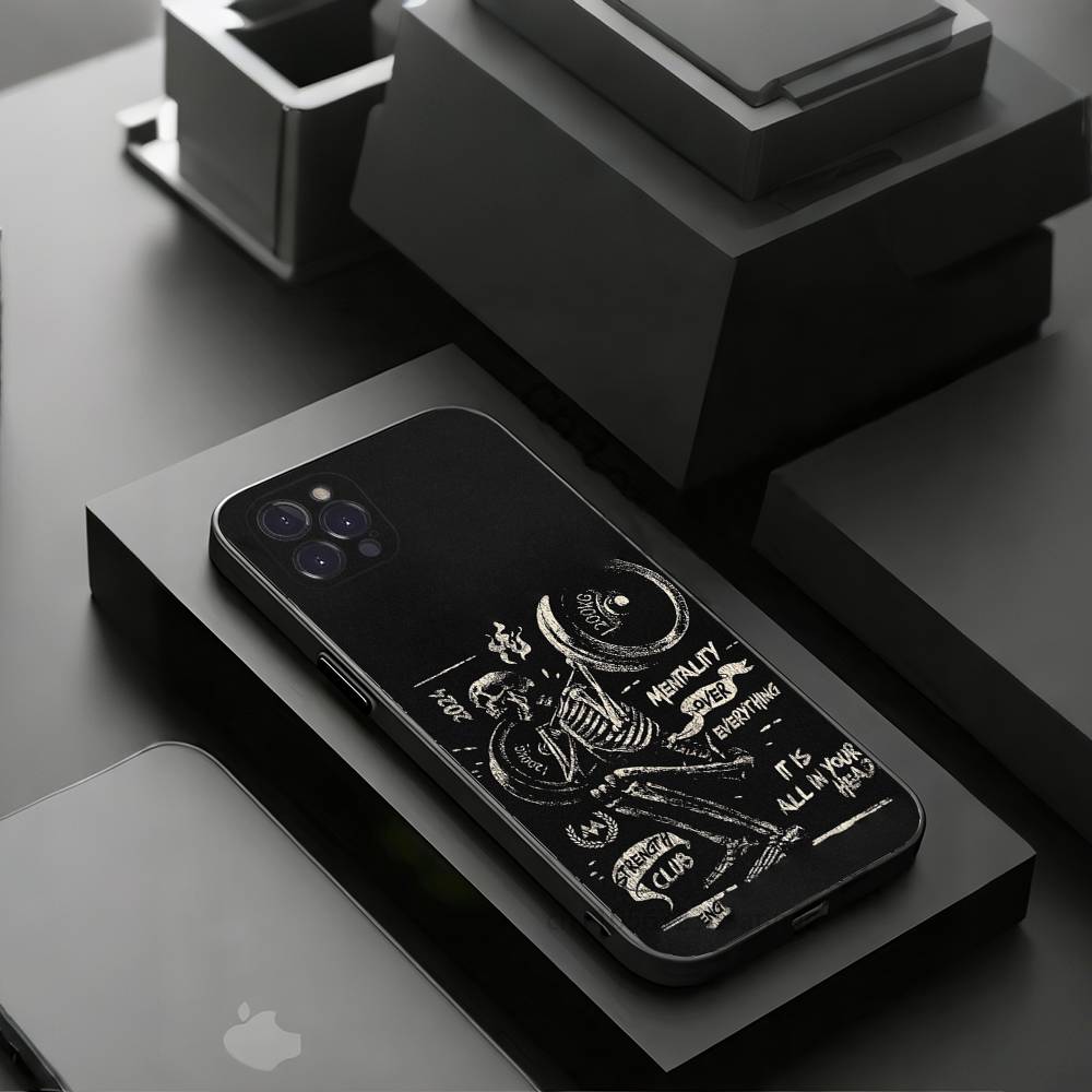 

Gym Fitness Bodybuilding Phone Case For iPhone 17 16 15 14 13 12 11 Pro Xs Max Mini Plus Antislip Shockproof Hard iPhone15promax