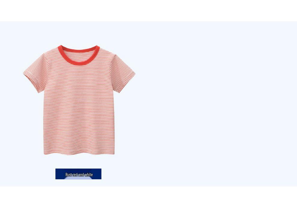 2022 Summer Korean Style Kids' Striped Short Sleeve T-shirt One Piece