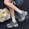 Daddy Shoes Girl 2025 Autumn New Thick-soled Breathable Mesh Running Shoes Polish Retro Trend Casual Shoes Women