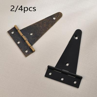 Scharniere aus poliertem Eisen, 10,1 cm x 6,2 cm, 2/4 Stück, handelsübliche Türbeschläge