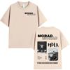 Rapper Morad MDLR Tour Album T Shirt Unisexs Unisex High Quality Cotton Tee Shirt Fashion Hip Hop Short Sleeve Tshirts Streetwear