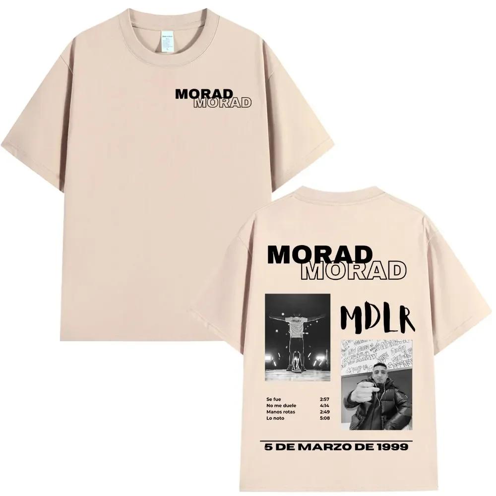 Rapper Morad MDLR Tour Album T Shirt Unisexs Unisex High Quality Cotton Tee Shirt Fashion Hip Hop Short Sleeve Tshirts Streetwear