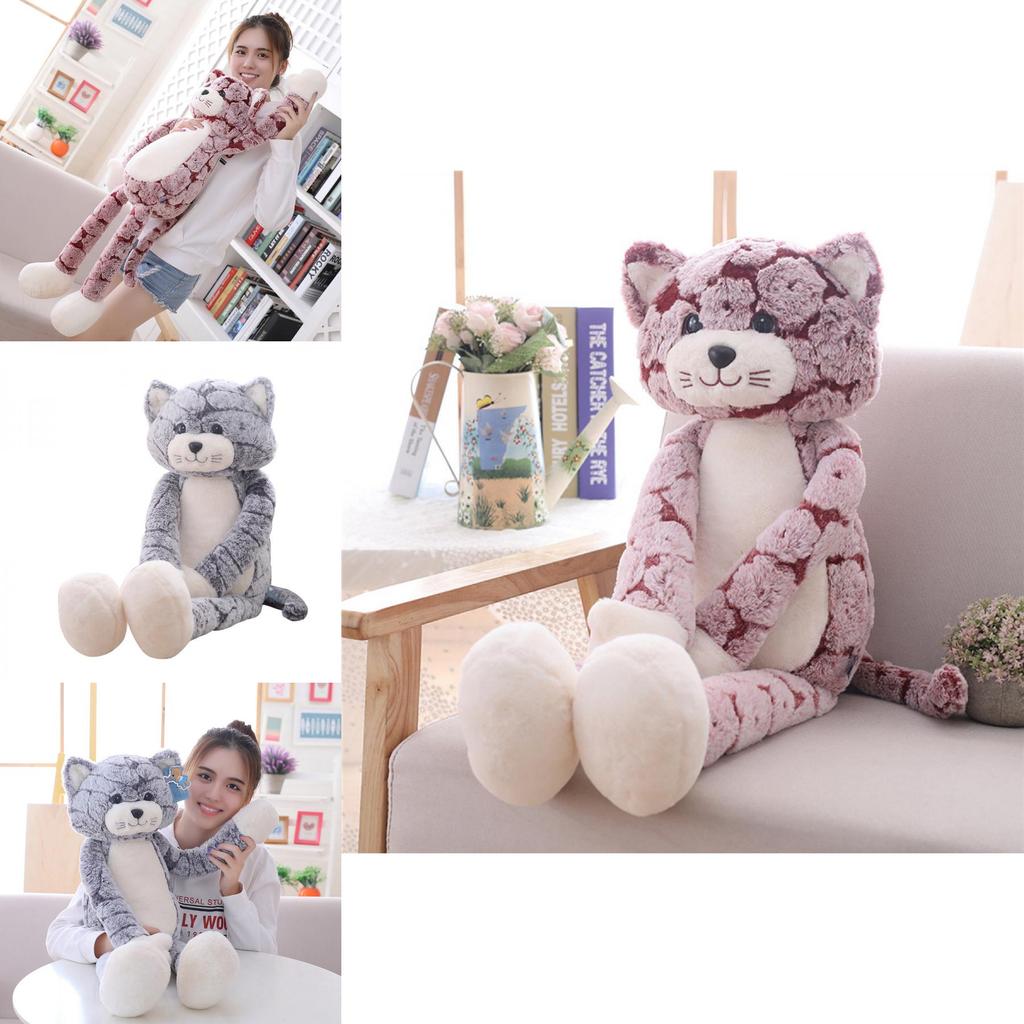 Adorable Large Cat Plush Toy Soft Cute Stuffed Doll Perfect For Christmas Gift