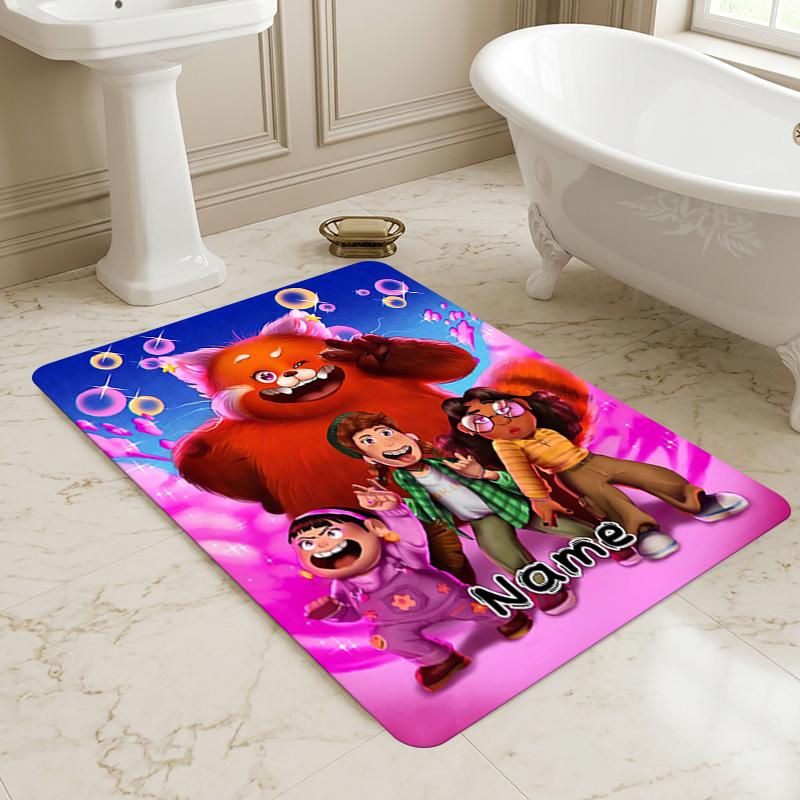 Custom Name Friendship Adventure Living Room Non-Slip Area Rug Soft Carpet for Bedroom Kids Playroom Sofa Office Home Decor Doormat