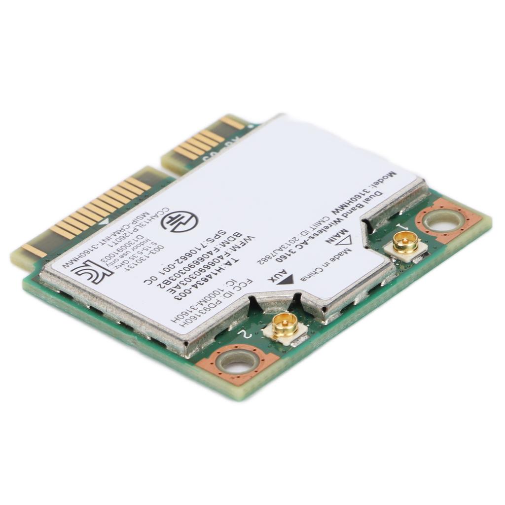 Wireless Card Dual Band 2.4GHz 5GHz Network Computer Accessories for Windows7 for Windws8 for Windows10