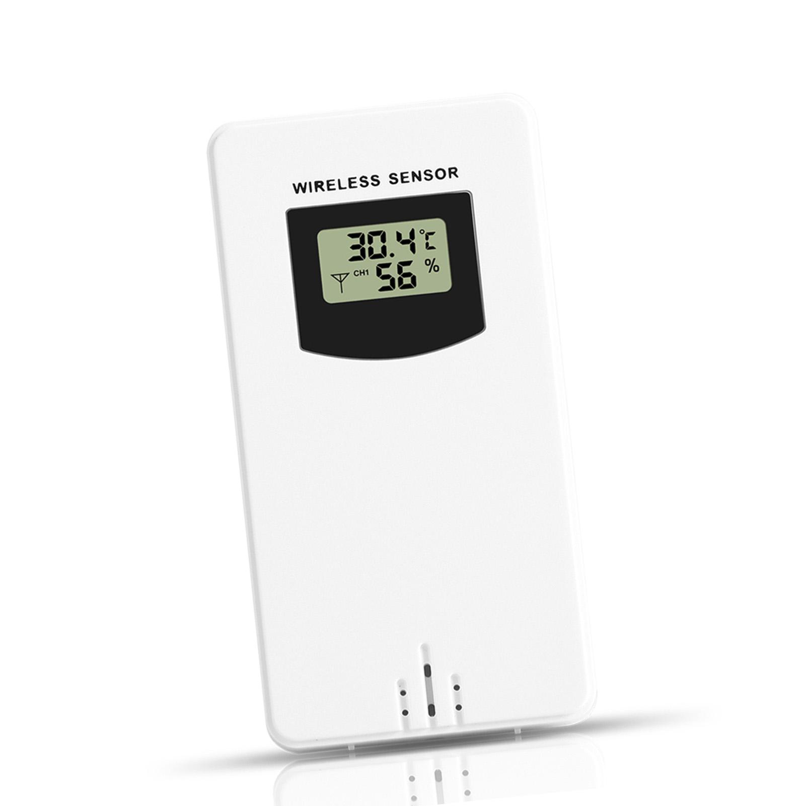 

Temperature Humidity Sensor Meter Hygrometer Electronic Digital Thermometer In Outdoor Used with Weather Stations белый