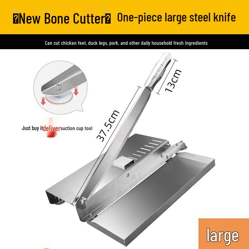 KT German Guillotine Bone Cutter: Household & Commercial Use for Chopping Bones, Pig Trotters, Meat, and Chicken