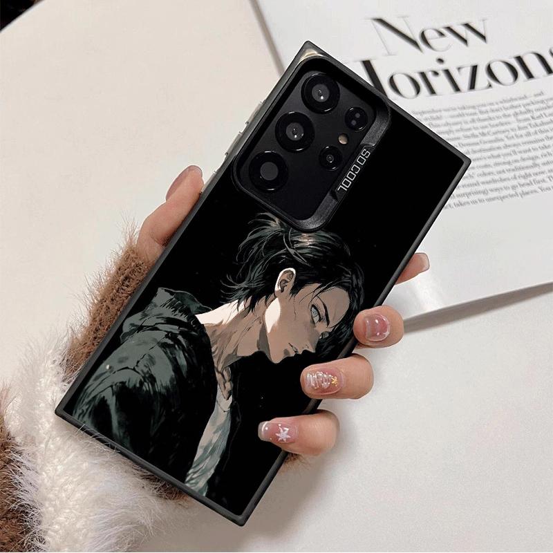 A-Attack On T-Titan Eren Yeager Shockproof Phone Case for Samsung Galaxy S26 Edge S25 Ultra S24 FE S23 Plus S21 Cover Anti Fall