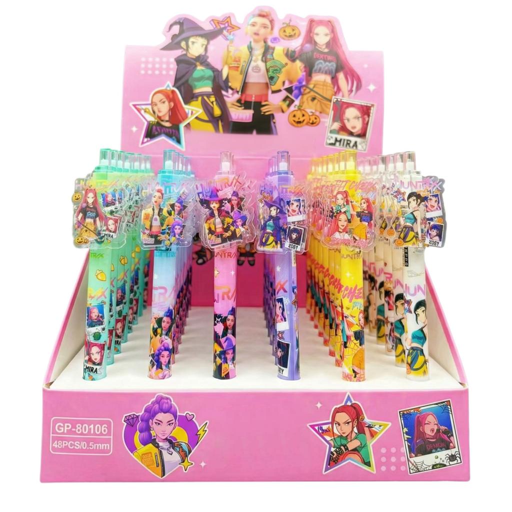 Retractable Gel Pen Click Action Writing Pen Student Stationery 48ml