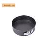 Round And Square Cake Molds Carbon Steel Nonstick Detachable Bottom For Commercial Baking