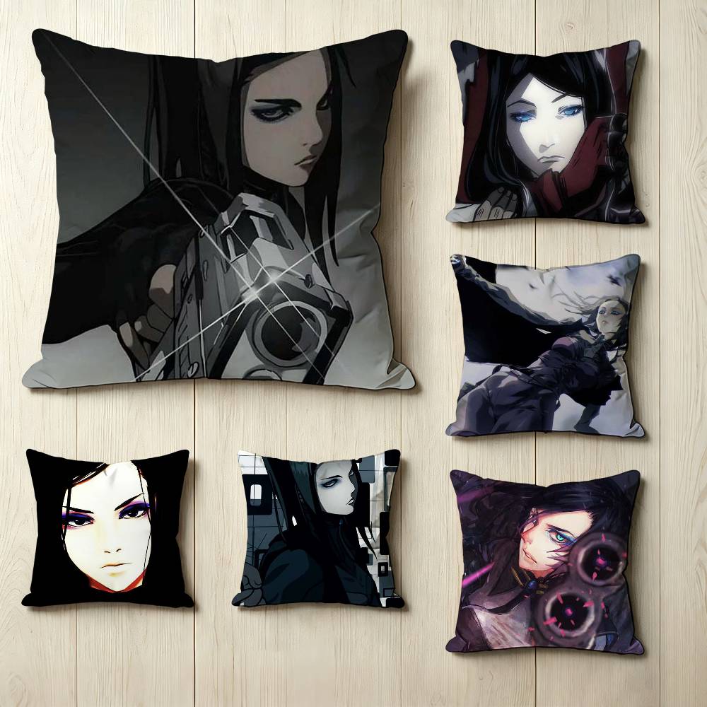 Suspense anime EErgo PProxy Square DoubleSided printed Pillow Case Bedroom Bedside Pillow Sofa Cushion Cover