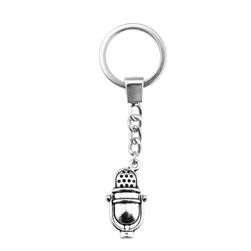 Sports Charm Keychain Music Pendant Party Gifts Key Holder 30mm Ring