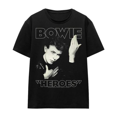 David Bowie Unisex Adult Heroes Cover T-Shirt