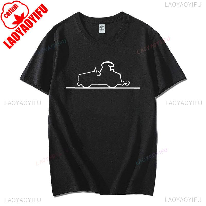 Happy La Linea Summer Casual T-Shirts Men Round Neck Graphic T Shirt Badum Linus Lineman Short Sleeve Tees Fashion Cotton Tops