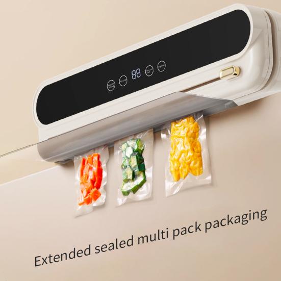 Vacuum Sealer Machine with Vacuum Seal Bags 62kPa Suction Power Easy to Operate Compact Automatic Sealing Machine Bag Sealer