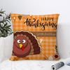 Thankful Festival Turkey Pillow Case Plush Fabric Soft Double Sided Print Sofa Cushion Cover Throw Pillow Covers