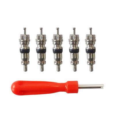Ferramentas de remoção de núcleo de válvula de pneu Chave de plástico Cabo de ferro Chave de núcleo de reparo de pneu Ferramenta manual para carro Bicicleta Bicicleta Motocicleta