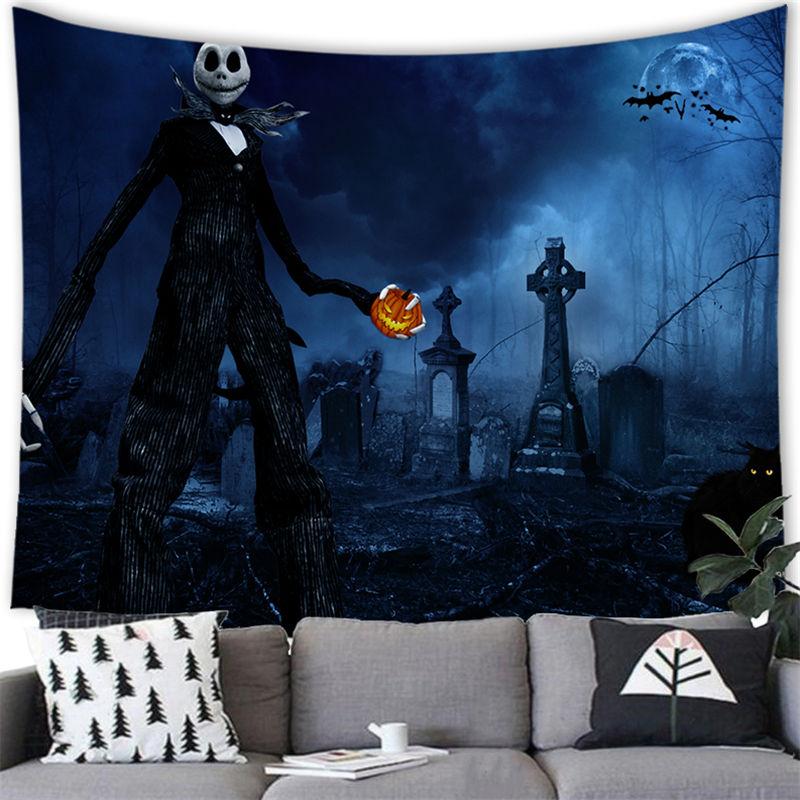 Kunst Halloween Elemente Wandteppich Wandbehang Heimdeko Wandteppich Zimmer Wohnheimzimmer Wanddeko Hintergrundtuch