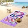 Asciugamano da Spiaggia Stampato Kpop Demon Hunters, Asciugamano Grande Assorbente ad Asciugatura Rapida per Estate e Attività all'Aperto in Acqua