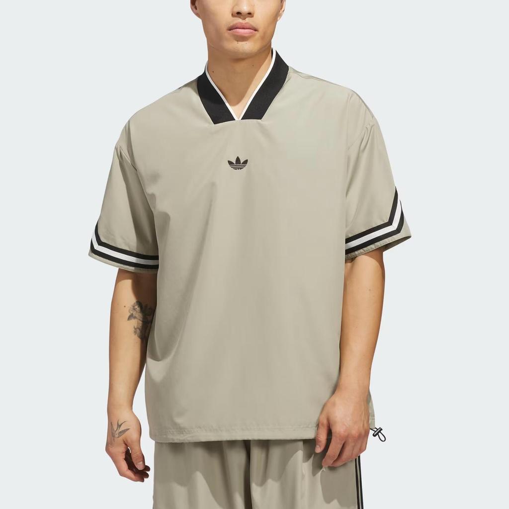 adidas Originals Basketball Warm Up Top Unisex Retro Streetwear AsiaFit Comfort Casual Sports Jacket Brown KA9350