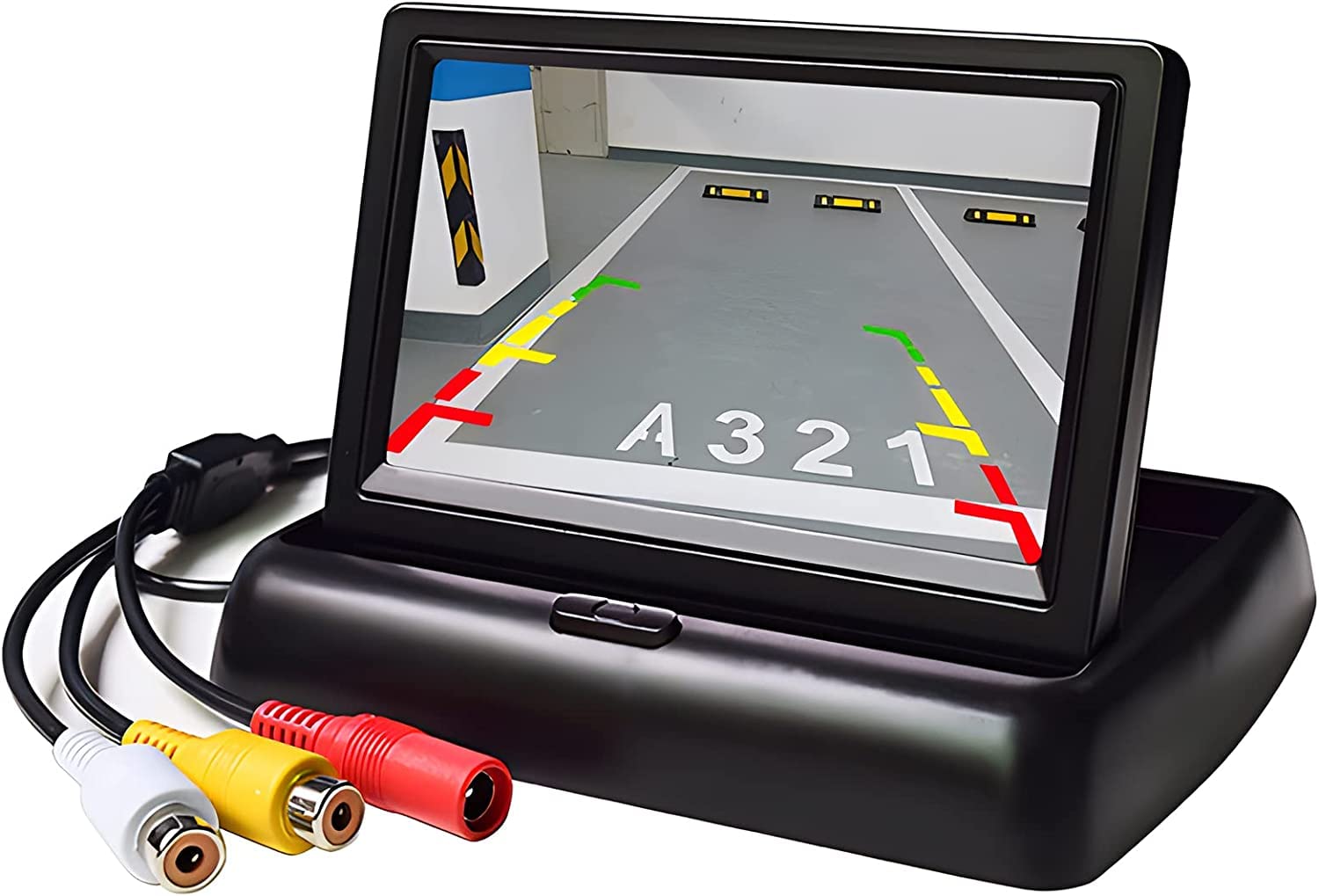 

OBEST 4.3-inch Twin Monitor with 4 Video Inputs, Auto-Switching, Dual-Screen On-Dash Monitor, Sub-Monitor, and Backup Camera, Customizable, 12V/24V
