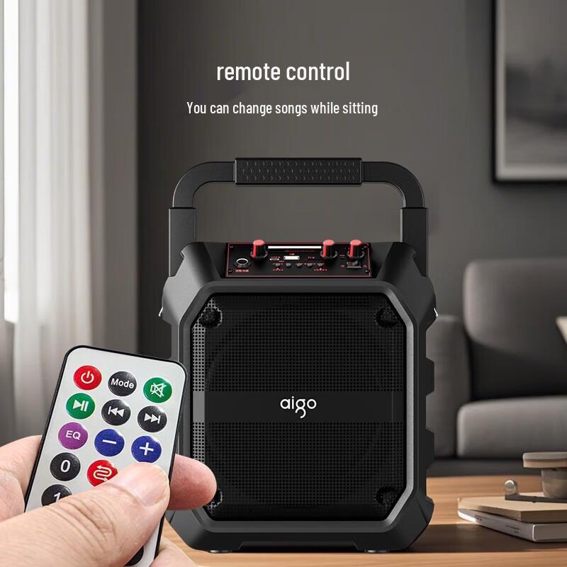 aigo T52 Lite Portable Karaoke Bluetooth Speaker CN plug (adapter included)