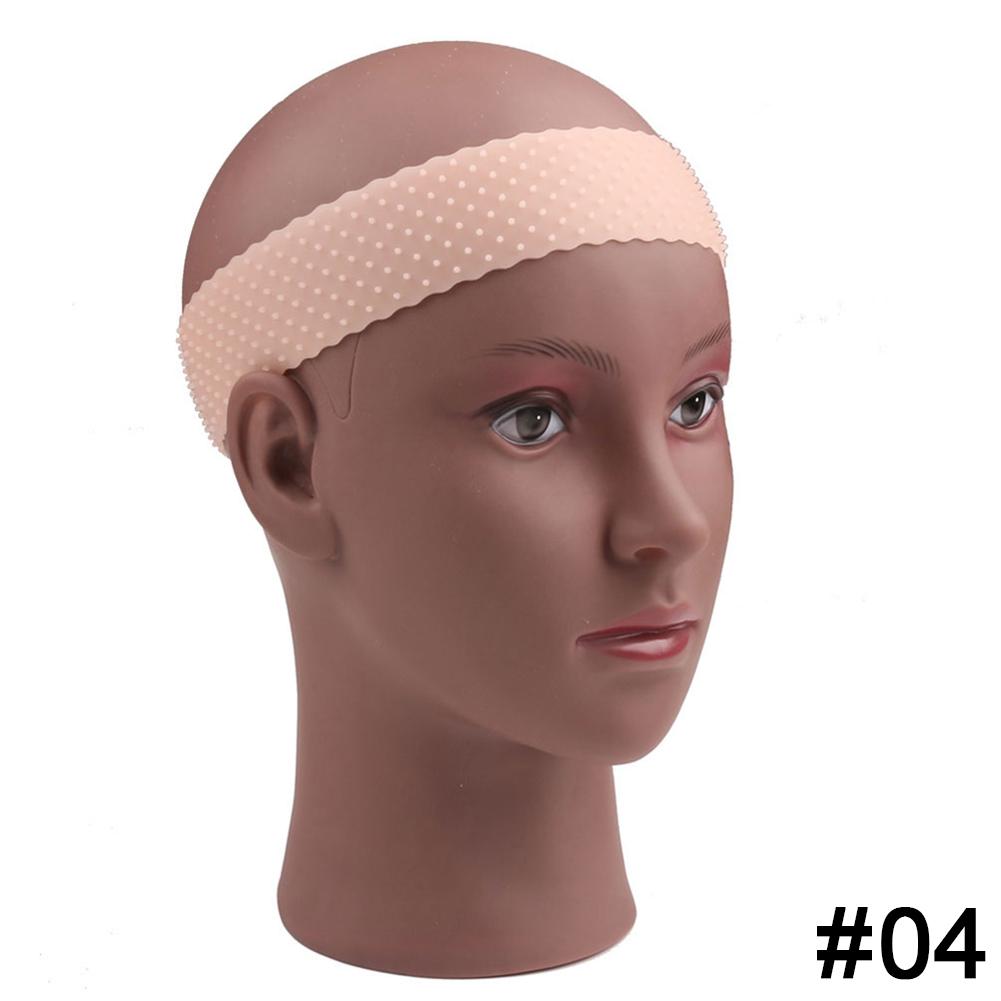 

Силиконовая лента для парика, эластичная ручка для парика, коричневая прозрачная черная повязка на голову для фиксации париков, бежевая лента для волос без геля или клея, нескользящая