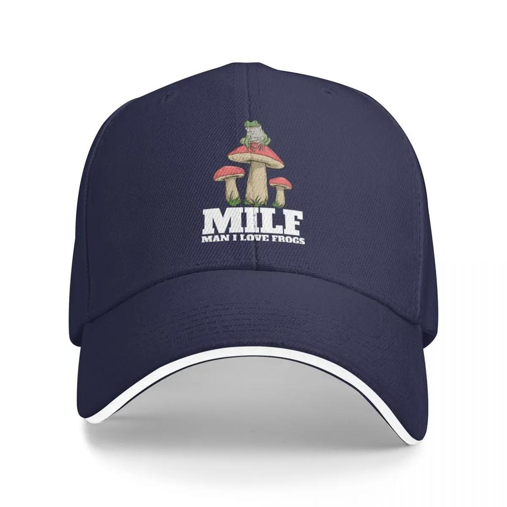 Baseball Caps MILF Man I Love Frogs Funny Graphic Men Women Outdoor Summer Caps